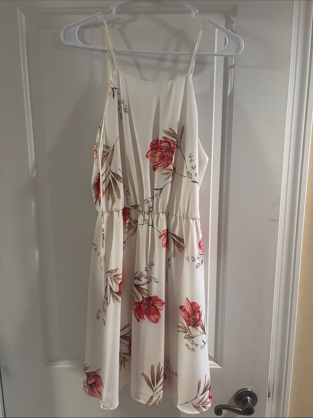 Lush Floral Spaghetti Strap Sundress - Medium